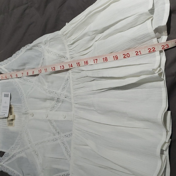 NWT Current/Elliott StarWhite Cotton Lace Tiered Tank Top Sz 3 (approx US 8) - Picture 11 of 15